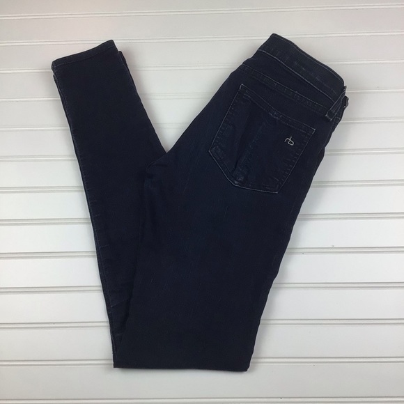rag & bone dark blue legging jeans - Picture 6 of 9